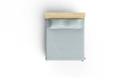 L'essentiel linge de maison Sábana doble de piqué Azul claro
